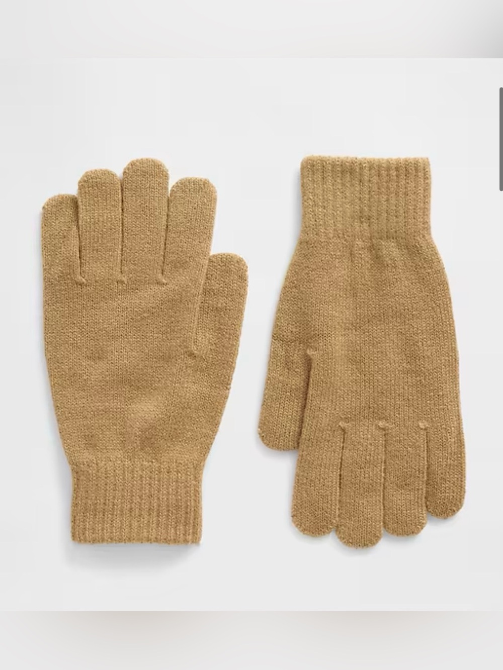 Gap Cozy gloves in Camel hair brown NWT